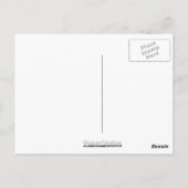 Carte postale Merci Fractée rouge et blanc (Dos)