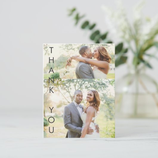 Carte Postale Merci frappant (Debout devant)