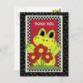 Carte postale Merci Frog Animal (Devant / Derrière)