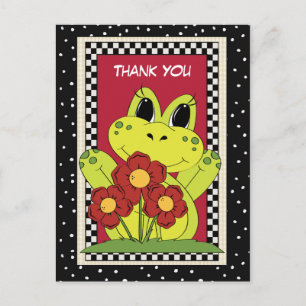 Carte postale Merci Frog Animal