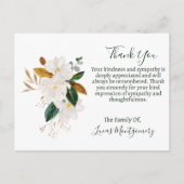 Carte Postale Merci funéraire de Magnolia, Sympathie (Devant)