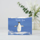 Carte Postale Merci Funny Penguin (Debout devant)