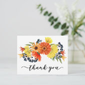 Carte Postale Merci Gerbera Fleur Daisy (Debout devant)