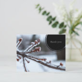 Carte Postale Merci glacial de branche d'arbre (Debout devant)