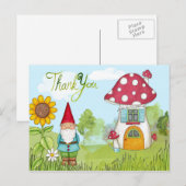 Carte postale Merci Gnome (Devant / Derrière)