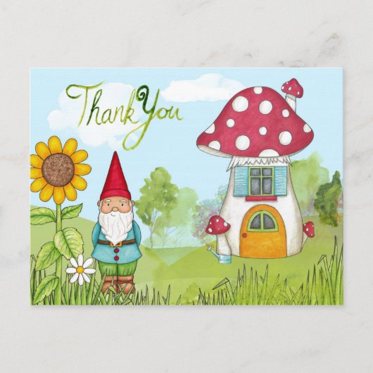 Carte postale Merci Gnome (Devant)