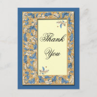 Carte postale Merci Gothique personnalisable