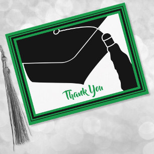 Carte Postale Merci Grad Casquette vert et noir