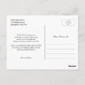 Carte Postale Merci Graduation Class of 2025 Postcard (Dos)