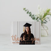 Carte postale Merci Graduation Foil Holiday (Debout devant)