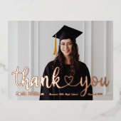 Carte postale Merci Graduation Foil Holiday (Recto)
