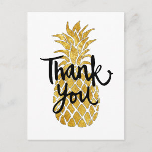 Carte Postale merci graphique ananas