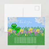Carte Postale Merci Grenouille de Printemps (Devant / Derrière)