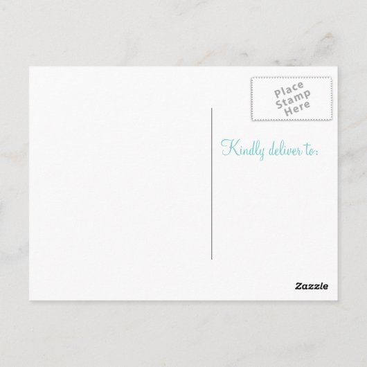 Carte postale Merci Grey Chevron (Dos)