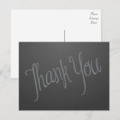 Carte postale Merci gris (Devant / Derrière)