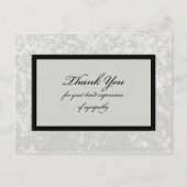 Carte postale Merci gris classique (Devant)