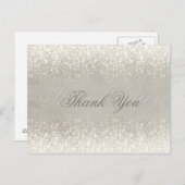 Carte postale Merci gris Parties scintillant brill (Devant / Derrière)