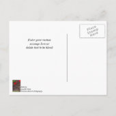Carte Postale Merci Haut rouge écarlate (Dos)