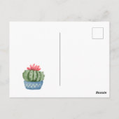Carte Postale Merci hipster cactus aquarelle illustration (Dos)