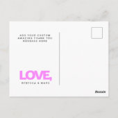 Carte Postale Merci Holographique Irridescent Y2K (Dos)