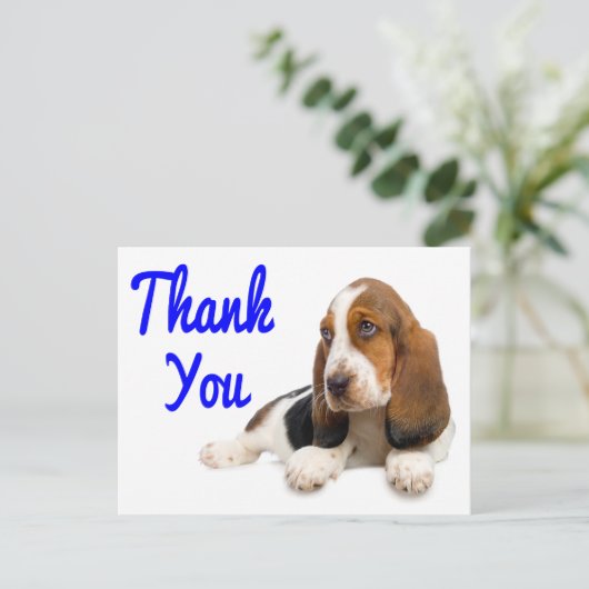 Carte postale Merci Hound (Debout devant)