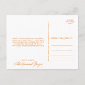 Carte Postale Merci indien orange Paisley (Dos)