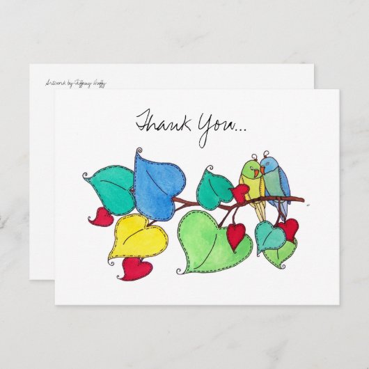 Carte Postale Merci Inséparable (Devant / Derrière)