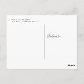 Carte postale Merci intemporelle (Dos)