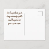 Carte Postale Merci Invité de la maison Photo du désert Cactus S (Dos)