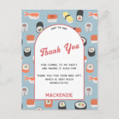 Carte Postale Merci japonais de sushi (Devant)