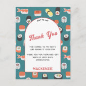 Carte Postale Merci japonais de sushi (Devant)