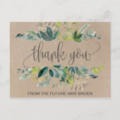 Carte Postale Merci Kraft Foliage (Devant)