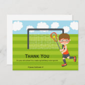 Carte Postale Merci Lacrosse (Devant / Derrière)