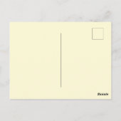 Carte Postale Merci Lapin de Pâques Golden Retriever (Dos)