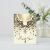 Carte Postale Merci | Larmes d'ange or (Debout devant)