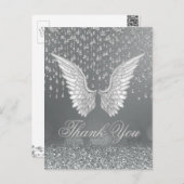 Carte Postale Merci | Larmes d'argent (Devant / Derrière)