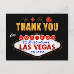 Carte Postale Merci - Las Vegas Sign Fabulous Casino Night<br><div class="desc">Merci pour venir à Fabulous Las Vegas Casino Night - Un design magnifique et unique pour vous. Si vous avez besoin de personnalisation,  veuillez nous contacter. 

Vous pouvez trouver les produits correspondants ici :</div>