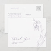 Carte postale Merci Lavender (Devant / Derrière)