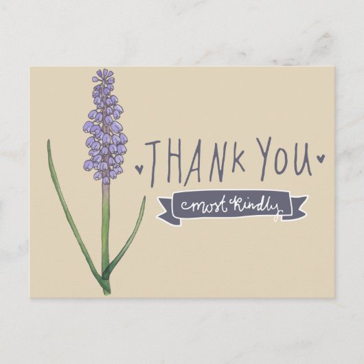 Carte Postale Merci le plus gentil Hyacinth (Devant)