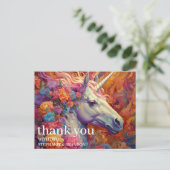 Carte Postale Merci Licorne Incroyable (Debout devant)