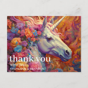 Carte Postale Merci Licorne Incroyable