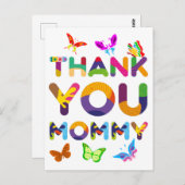 Carte Postale Merci Maman Coloré (Devant / Derrière)