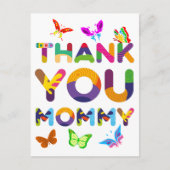 Carte Postale Merci Maman Coloré (Devant)