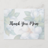Carte Postale Merci Maman Fleurs de cornouiller blanc délavé (Devant)