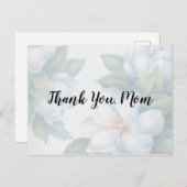 Carte Postale Merci Maman Fleurs de Cornouiller Blanc Fané (Devant / Derrière)