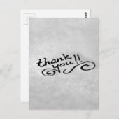 Carte Postale Merci manuscrit (Devant / Derrière)