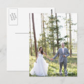 Carte postale Merci mariage (Devant / Derrière)