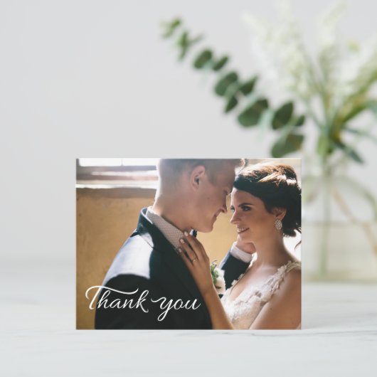 Carte postale Merci mariage (Debout devant)