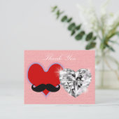 Carte Postale merci - mariage (Debout devant)