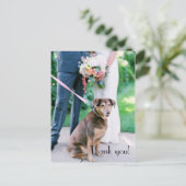 Carte postale Merci mariage (Debout devant)